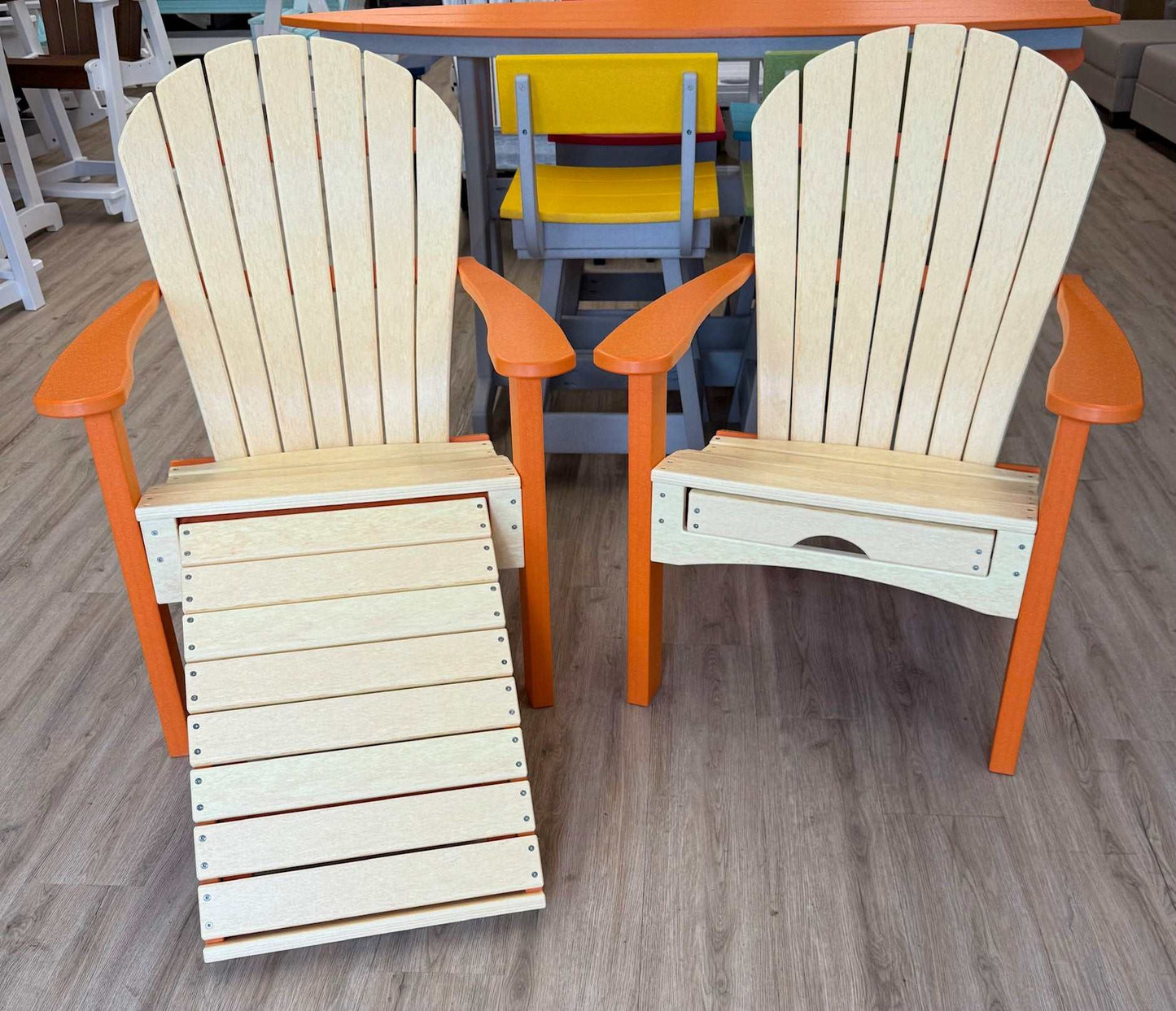 Cascade Adirondack w Slideout Ottoman