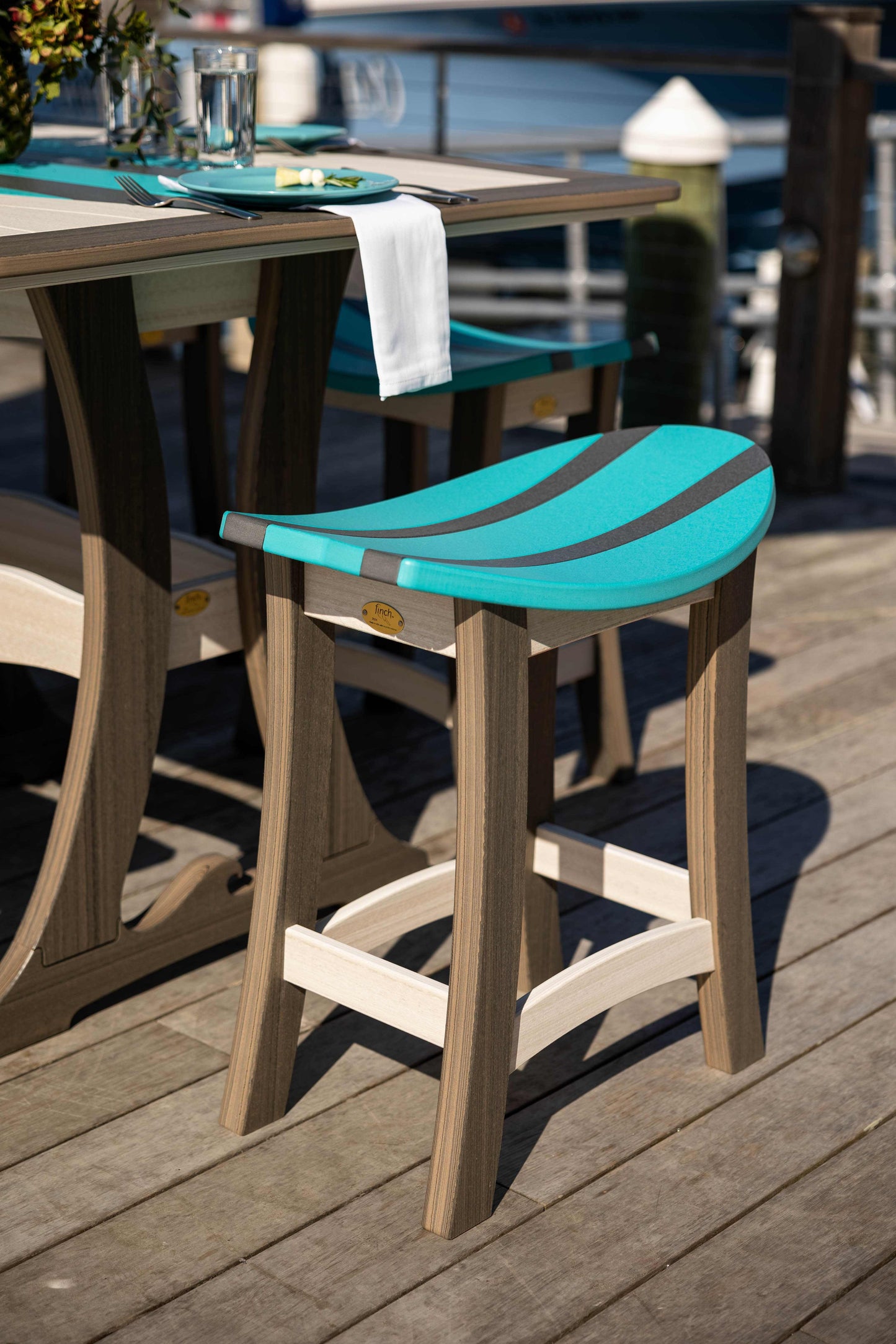 Wave Surfboard Counter Stool