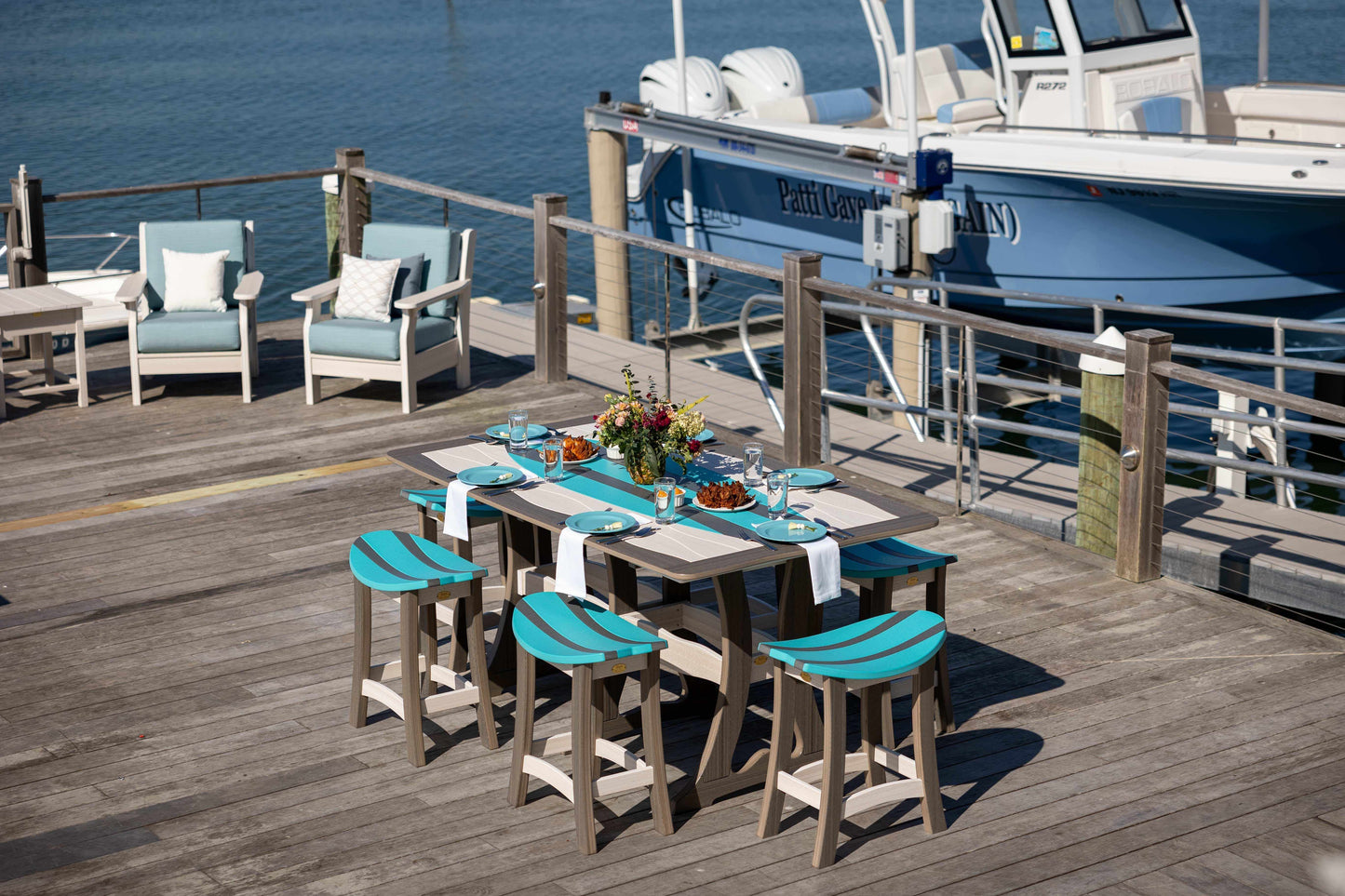 Wave Surfboard Counter Table