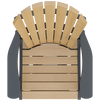 Adirondack Bar Swivel Chair