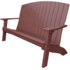 Durable weather-resistant Coastal Bench with contoured seat, wide armrests, and classic outdoor design.
