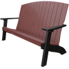 Durable all-weather Coastal Bench with contoured seat, supportive back, and wide armrests for outdoor comfort and style