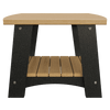 Coastal End Table with weather-resistant poly lumber, nautical-inspired design, compact and durable for outdoor use