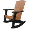 Weather-resistant Coastal Rocker with high back, wide armrests, and smooth rocking motion.