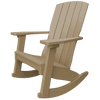 Weather-resistant Coastal Rocker chair with smooth rocking motion and supportive high back for outdoor relaxation