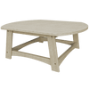 Coastal Conversation Table made from durable poly lumber with a spacious tabletop and weather-resistant design for outdoor use.