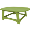 Green eco-friendly Coastal Conversation Table made from durable recycled poly lumber with stainless steel fasteners for outdoor use