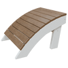 Patiova Coastal Ottoman with ergonomic slope, durable poly lumber, and coastal design for outdoor relaxation.