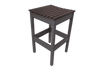 Lanai Stool outdoor bar stool with slatted top and durable HDPE poly lumber construction in dark brown